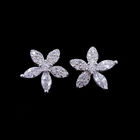 Beautiful Sterling Silver Butterfly Earrings Plated Rhodium 925 Silver Jewellery